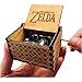 Price comparison product image Cuzit The Legend of Zelda Movie Theme Antique Carved Music Box Hand Crank Wooden Musical Box Toy Valentine's Day Gift