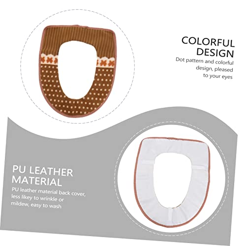 HANABASS Wc-Sitz Wärmer Abdeckung Wc-Sitz Wc-Sitzwärmerbezug Dicker Weicher Wc-Sitzbezug Pad Wc-Sitzbezug Für Badezimmer Dicker Wärmer Wc-Sitzbezug Pad Heizung Wc-Matte Wc-Deckel WC-Sitzkissen – Bild 6