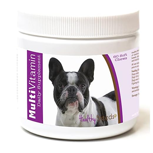 Healthy Breeds French Bulldog Multi-Vitamin Soft Chews 60 Count