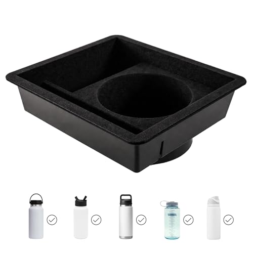 Delta Simple Gen 2 Tesla Model Y & Model 3 Cup Holder Insert Center Console Organizer Fits 2632 oz Extra Large Tumblers & Bottles Including Yeti Hydro Flask Nalgene Simple Modern ThermoFlask