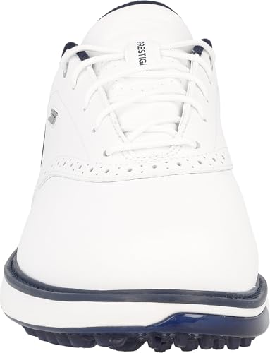 Image of Skechers Go Golf Prestige 214125 WNVR White /Navy /Red Men Golf Shoes