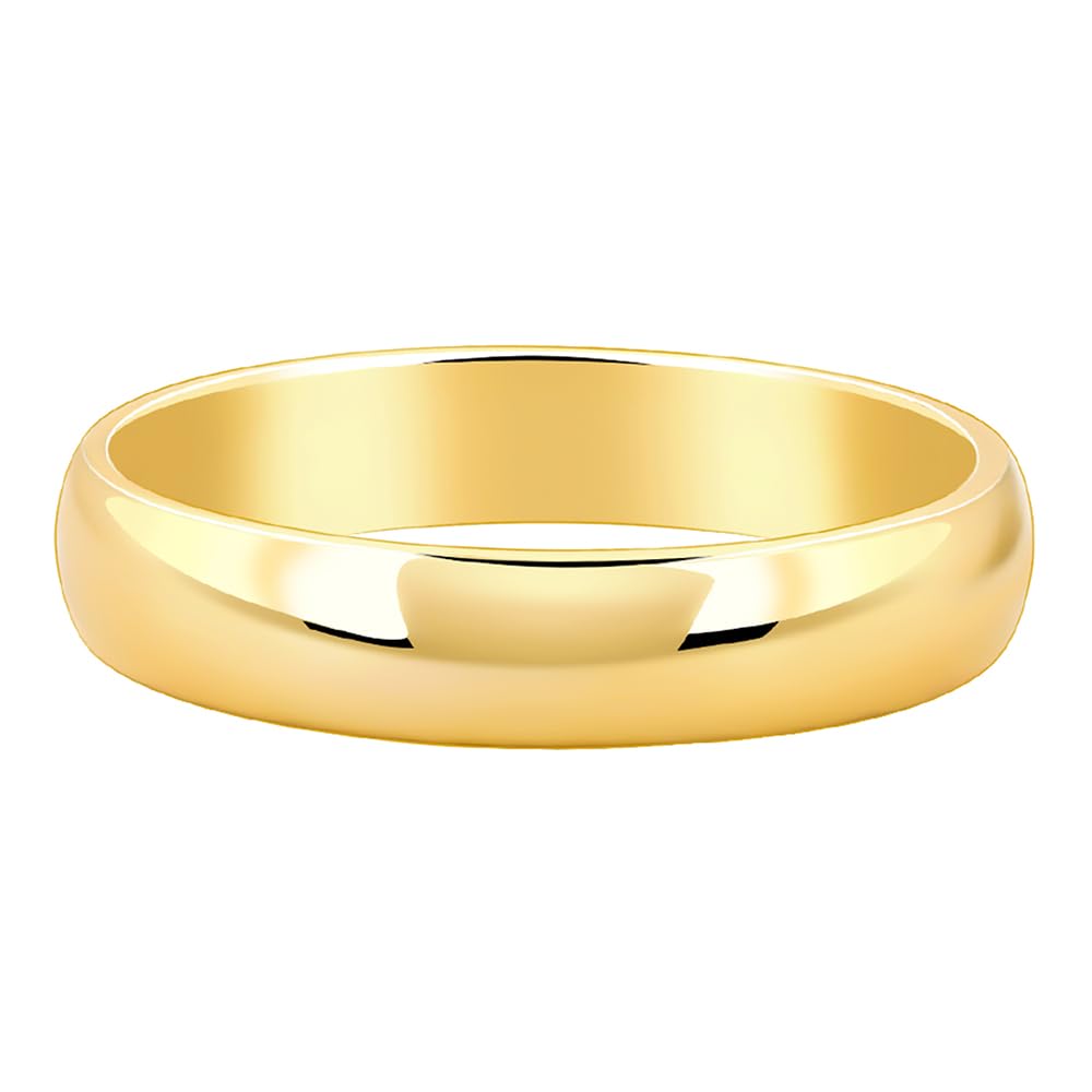 925 Silver Golden Classic Band For Him,Fixed Size| Gifts for Men and Boys | With Certificate of Authenticity and 925 Stamp | 6 Months Warranty-image-21