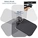 VIVO Clamp-on Mouse Pad Holder Platform, Adjustable Under Desk 360° Rotating Tray Rest Extension Attachment, up to 2 inch Desktops, Black, MOUNT-MS01A