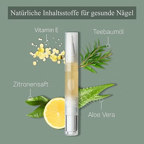 Nagelpflege Stift gegen Nagelpilz mit Teebaumöl und Vitamin E