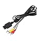 Für N64 A/V-Kabel Kabel 1,8 m Audio-TV-Video-Kabel A/V Composite-Cinch-Kabel für N64