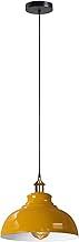 Industrial Pendant Light, Vintage Metal Pendant Lamp Pendant Lighting Pendant Light Fixture Loft Hanging Lamp for Restaurant Kitchen (Yellow)