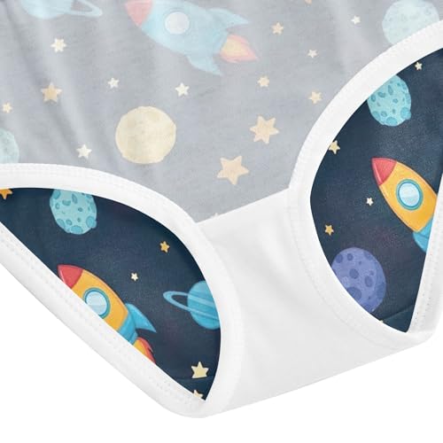 Cotton Toddler Underwear Floral Colorful Cartoon Rockets Stars Cute Panties Girl Animals Briefs Undies Kids 2t 5