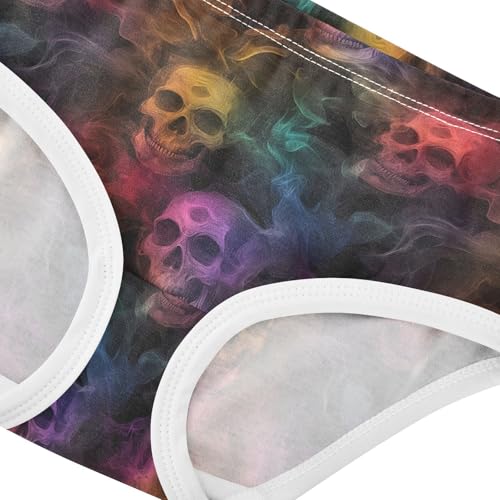 Colorful Fog Skull Black Toddler Girls's Underwear 2T 202c11194