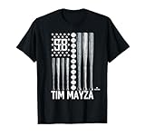 Baseball American Flag Tim Mayza New York Baseball MLBPA T-Shirt