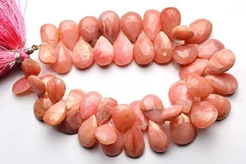 Briolettes opale rose du Pérou pour cadeau de joaillerie