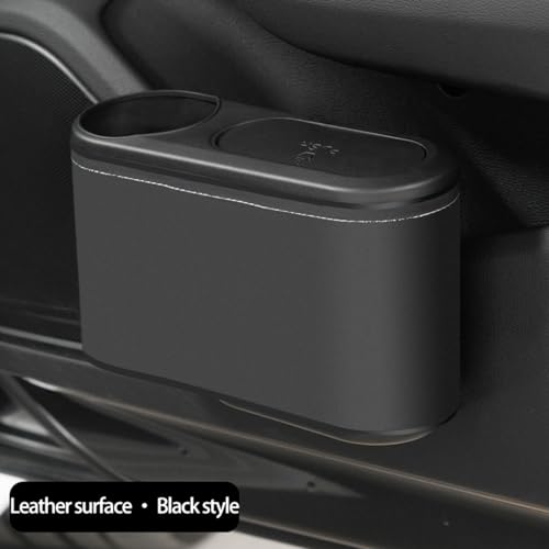 Image of 2 Packs Mini Car Trash Can Bin Bin,Car Garbage with Lid Storage for Front Back Seat Accessories (3)