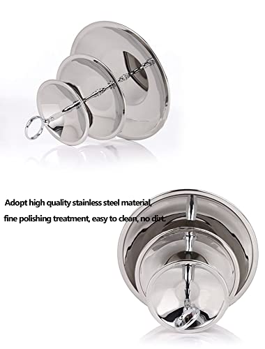 3 Tier White Round Display Cake Stand,Stainless Steel Plates For Tea Party,Serving Platter,Food Platter Serving Rack Holder #TOP4