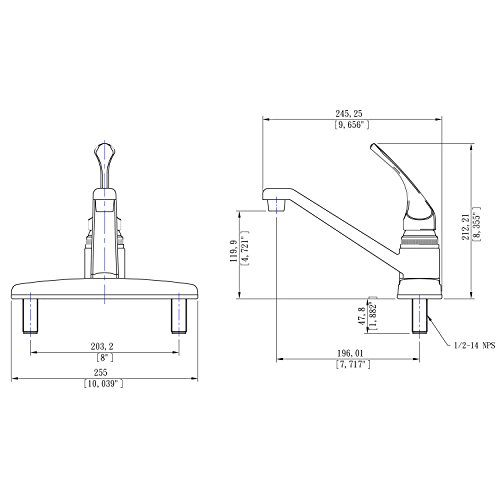 Laguna Brass 1301Cp Rv Mobile Home Non-Metallic Swivel Kitchen Sink Faucet Chrome Finish #TOP2