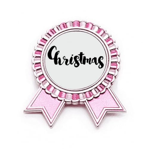 Broche élégante rose en métal taille M avec gravure citation de mas pour femme