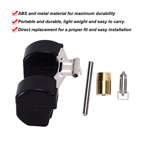 Aramox Conjunto de pinos de válvula de flutuação de carburador, 4 peças/conjunto de pino de flutuado