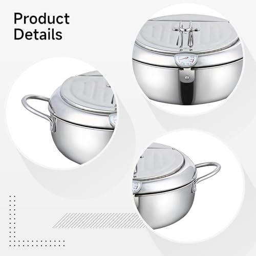 Friteuse japonaise Tempura induction et gaz en inox pour frites et poissons - 5