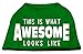 Mirage Pet Products This is What Awesome Looks Like Dog Shirt, X-Small, Emerald Green