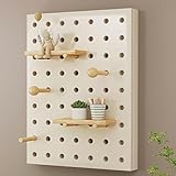 Wood Fuse Box Cover with Shelves Meter Box Decorative Cover, Breaker Box Cover Decorative Wall Decorative Electrical Panel Cover for Home Living Room(White,30 * 40cm/11.8 * 15.7in)