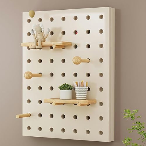 Wood Fuse Box Cover with Shelves Meter Box Decorative Cover, Breaker Box Cover Decorative Wall Decorative Electrical Panel Cover for Home Living Room(White,30 * 40cm/11.8 * 15.7in)