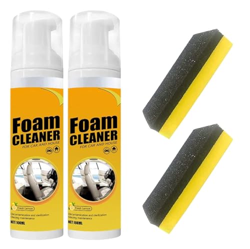 2025NewMagicFoam Cleaner, agente de limpieza multifuncional, limpiador de espuma interior de coche, limpiador doméstico multiusos para coche y cocina, descontaminación de cuero, adecuado para casa de