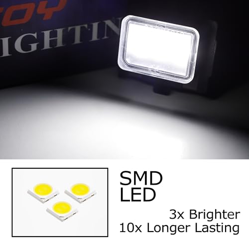 Kit Luz LED para Placa iJDMTOY Xenon White miniatura 3