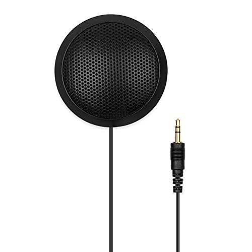 COCODE Conference Microphone 3.5mm, PC Computer Desktop Microphone, Omnidirectional Condenser Boundary PC Mic for Video Conference, Recording, Skype, Online Class, Court Reporter(Windows/Mac)