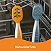 NumNum Baby Spoons Set, Baby Essentials Pre-Spoon GOOtensils for 6+ Months, First Stage Self-Feeding Spoons for Baby Led Weaning (BLW), Silicone Toddler Utensils, BPA-Free, 2 Pack Blue/Orange