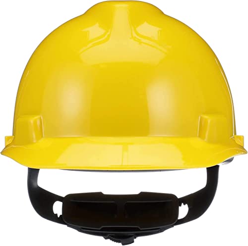 Image of WYATT Safety Helmet Hard Hat Ratchet Head Protection /Outdoor Work Construction Site (Yellow)
