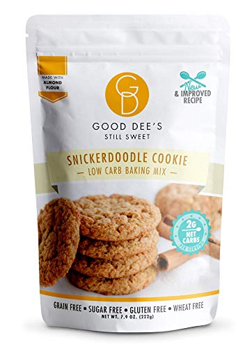 Good Dee's Snickerdoodle Cookie Mix | Keto Baking Mix | Dairy-Free, Nut-Free, Soy-Free, IMO-Free, Low Carb Cookie Mix | Diabetic, Atkins & WW Friendly (2g Net Carbs, 12 Servings)