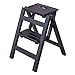 Kryty Stołek Do Wspinaczki, Przenośny Stołek Składany Drabina Z 2 Stopniami, Stołek Do Jadalni, Ganek, Lekki Drewniany Stołek Dla Dzieci I Dorosłych, Ciężkie Narzędzie Ogrodowe