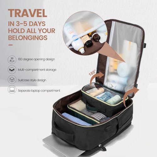 Mochila de viaje LOVEVOOK 40L para mujer con compartimento portátil miniatura 2