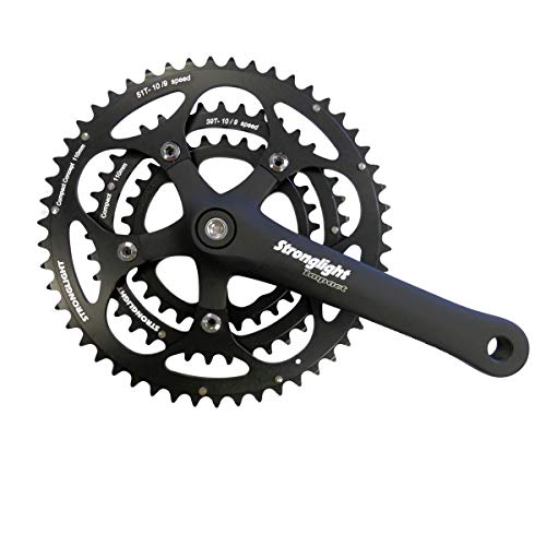 Pedalier tandem Stronglight Impact triple plateau 48-38-28 noir
