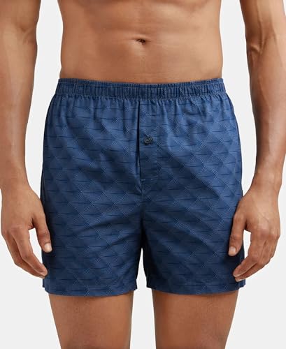 Image of Jockey 8222 Men's Super Combed Mercerized Cotton Woven Printed Inner Boxers with Ultrasoft and Durable Inner Waistband (Pack of 2)