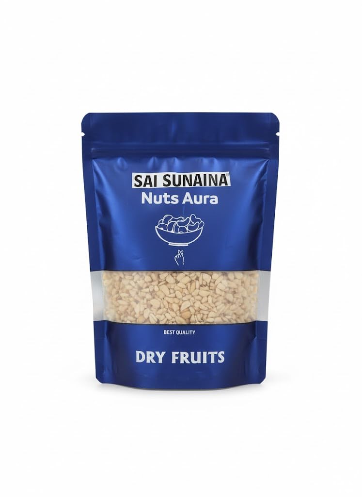 SAI SUNAINA Broken cashew 200gram, Tukda Kaju, Broken Cashew Nuts, Gravy Mix Cashew Powder for Making - Curry, White Gravy, Malai Kofta, Dum Aloo, White Chicken, Shake, Kaju Katli, Ice Cream (200g)