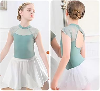 Happy Cherry Balletjurk voor meisjes, mouwloos, balletpak