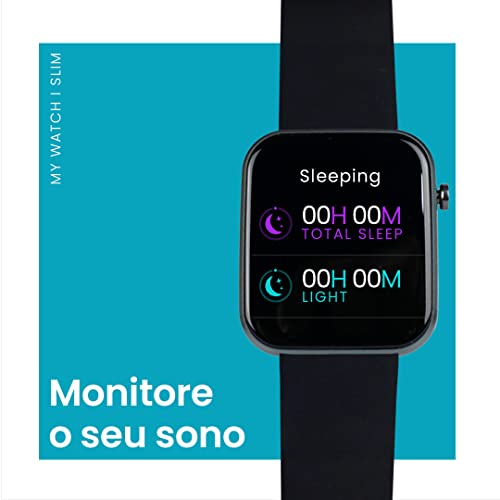 Smartwatch Relógio Inteligente My Watch I Slim Haiz Resistente à Água IP67 Receba Notificações com F