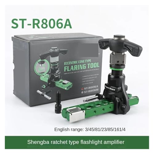 Pipe Expander Tool, ST-R806A Copper Tube Expander Tool Ratchet Hand Electric Dual-use,Reamer and Trumpet Flaring Tool Kit for Air Conditioner,Fast and Precision - Image 2