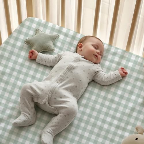 Image of Little Grape Land 4PK Baby Crib Sheets for Boys Girls, Botanical Friends | Baby Toddler Sheets Fitted for Boys Girls,Fits Standard 28''x52'' Crib, Soft Breathable and Machine Washable