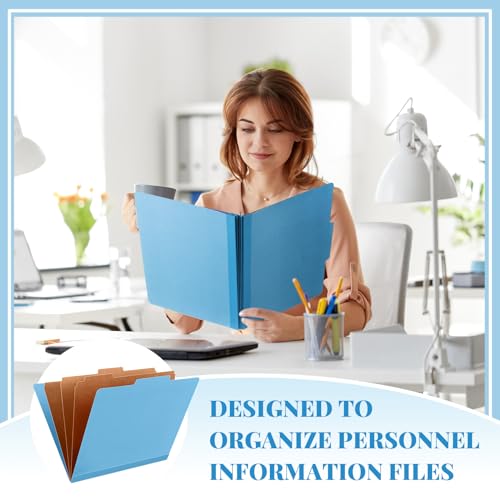 Skyygemm 48 Pcs Classification Folder Letter Size, 3 Divider File,Blue by Skyygemm - Used condition - Image 6