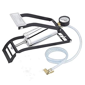 Parth Air Foot Pump Steel Chrome Plated Body Use for Car or Motorbike or Bicycle Tyre Air Filling