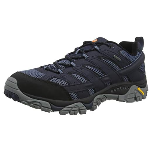 Merrell Män Moab 2 GTX Trekking-& halvskor för vandring, Blå marinblå marinblå - 46 EU
