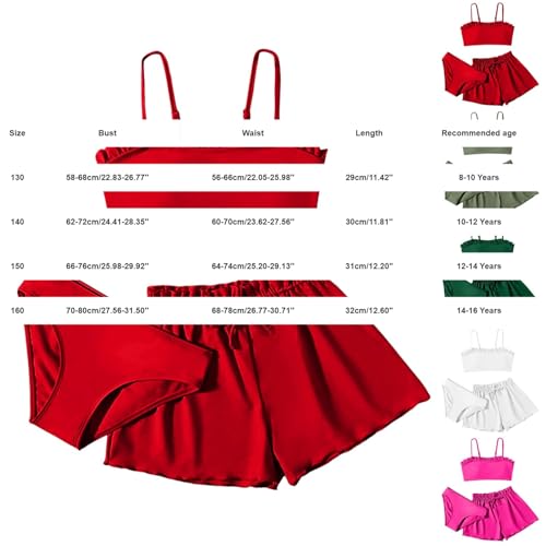 Maillot de bain 3 pièces pour bikini uni Rullfe extensible et doux - 2