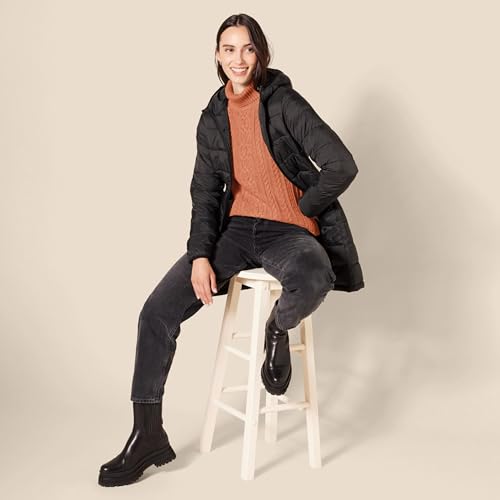 Image of Amazon Essentials Women's Long Sleeve Fisherman Cable Knit Turtleneck Sweater (Available in Plus Size)