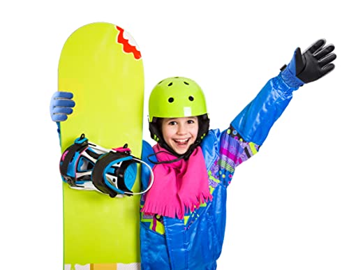 Walsking Kids Winter Gloves, Snow Waterproof Ski Cold Weather Insulated Outdoor Snowboard Thinsulate Gloves For Boys Girls Youth(Blue,Large(Fits:12~14Years Old)) #TOP5