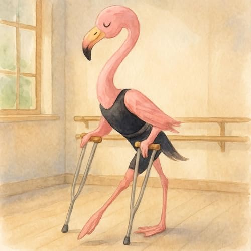 [Hist&oacute;ria para crian&ccedil;as] As muletas do professor Calixto 🦩 historinha de flamingo