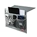 Meeall Bedside Caddy, Bedside Storage Organizer, Table Cabinet Storage Organizer for Tablet Magazine Phone Remotes - All Within Arms Reach（Grey）