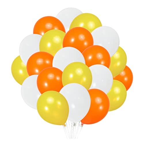 Image of 300 Pack Yellow Orange White Balloons 100 of each of the 3 colors 12 inch Yellow Orange White Latex Party Balloon Bulk for Various Party Events Decorations