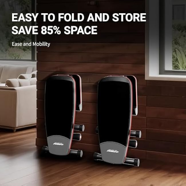 HARISON Adjustable Weight Bench for Home Gym, Foldable Workout Bench Press with Leg extension, Incline Decline Flat Bench 800 LBS Capacity