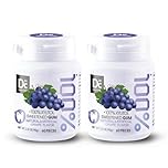 DC24 DAILY CARE 100% Xylitol Gum for Cavities, Sugar Free Chewing Gum without Aspartame, Grapes Flavor, Gluten Free, Vegan, 60 Pieces, Pack of 2