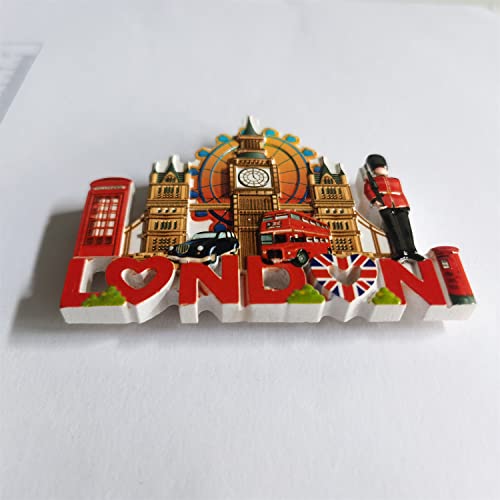 Imán de Nevera 3D London UK Resin Hecho a Mano miniatura 2